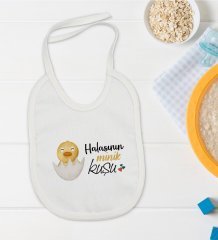 BK Kids Halasının Minik Kuşu Tasarımlı Bebek Mama Önlüğü - Model 1