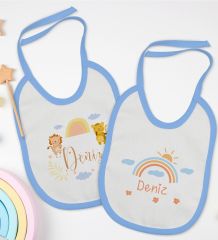 BK Kids Kişiye Özel İsimli 2’li Mavi Mama Önlüğü-10