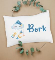 BK Kids Kişiye Özel İsimli Bebek Battaniye ve Yastık Hediye Seti, Yeni Doğan Bebek Hediyesi, Bebek Uyku Seti-8