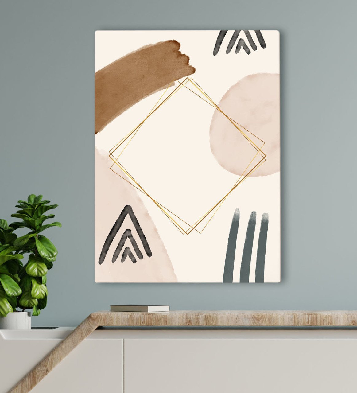 BK Gift Otel Odası Konseptli Kanvas Tablo 70x100cm-28