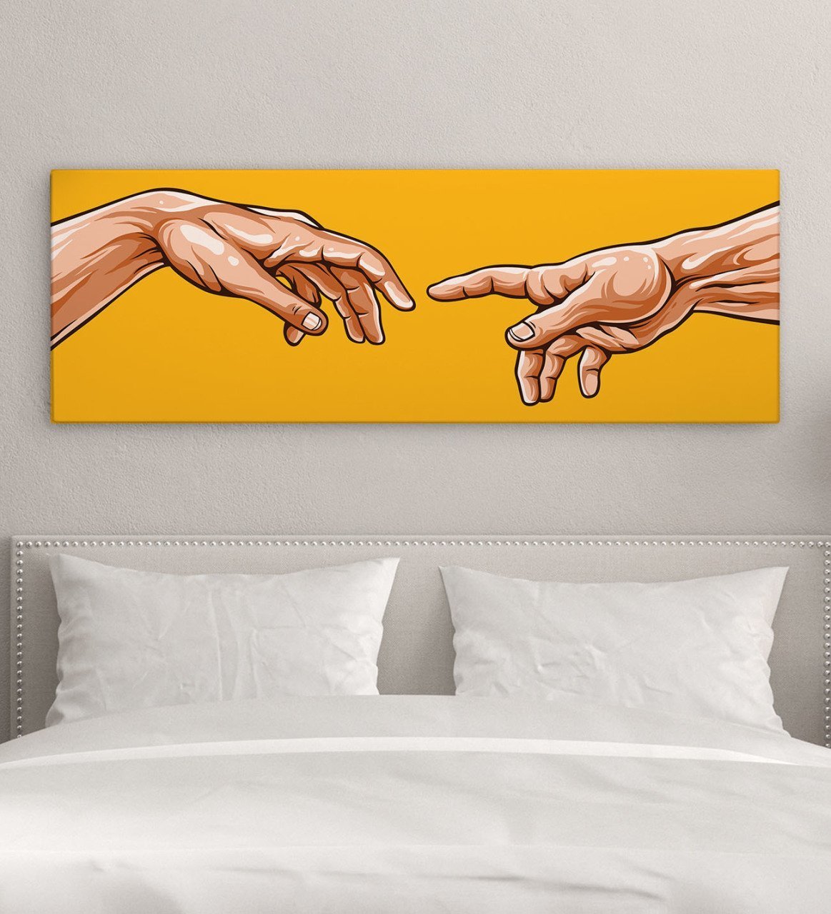 BK Gift Yatak Odası Konseptli Panorama Kanvas Tablo 100x35cm-9