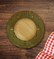 Kişiye Özel Retro Motif Tasarımlı Doğal Ahşap Tabaklı Türk Kahvesi Fincanı Model 4