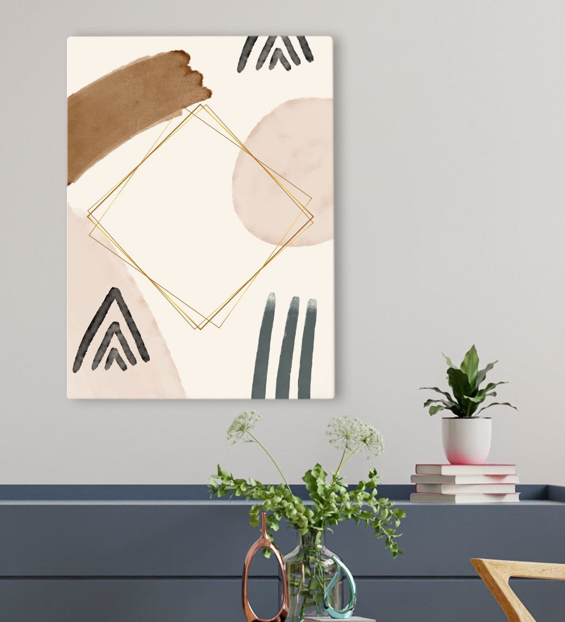 BK Gift Otel Odası Konseptli Kanvas Tablo 50x70cm-28