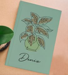BK Gift Kişiye Özel İsimli Yeşil Sert Kapaklı Defter ve Middle Kupa Seti, Arkadaşa Hediye, Yeni İş Hediyesi, Doğum Günü Hediyesi-13
