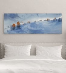 BK Gift Yatak Odası Konseptli Panorama Kanvas Tablo 100x35cm-7