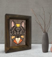 BK Gift Kurt Tasarımlı Dekoratif Doğal Masif Ahşap Çerçeve 15x20cm-2