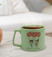 BK Gift Kişiye Özel Sevgili İsimli Pastel Yeşil Middle Kupa Bardak, Arkadaşa Hediye, Ev Hediyesi, Doğum Günü Hediyesi, Ofis Hediyesi-5