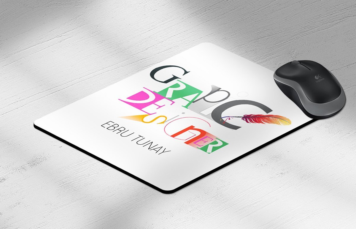 Kişiye Özel Grafik Tasarımcı Dikdörtgen Mouse Pad - 1