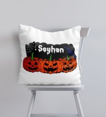 Kişiye Özel Happy Halloween Tasarımlı Yastık-19