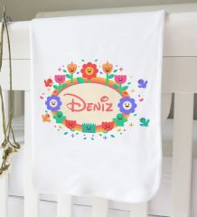 BK Kids Kişiye Özel 10 Parça Beyaz Hastane Çıkışı Battaniye ve Yastık Hediye Seti, Yeni Doğan Bebek Giyim Hediyesi-15