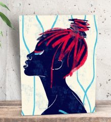 BK Gift Color Of Woman Tasarımlı Dekoratif Mini Kanvas Tablo 15x20cm-6