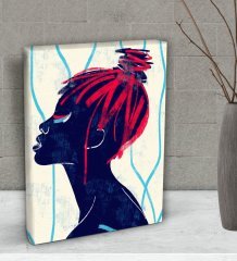BK Gift Color Of Woman Tasarımlı Dekoratif Mini Kanvas Tablo 15x20cm-6
