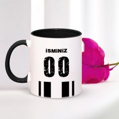 Kişiye Özel Siyah Kupa Bardak (Siyah Beyaz Temalı) 003