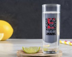 Kişiye Özel Renkli Baskılı Harfli Vodka Bardağı-7
