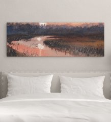 BK Gift Yatak Odası Konseptli Panorama Kanvas Tablo 100x35cm-4