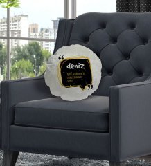 Kişiye Özel İsimli Anlamlı Dekoratif Kırlent Yastık-4
