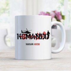 Kişiye Özel Komando Beyaz Kupa Bardak - 2