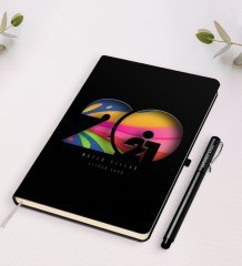 Kişiye Özel 2023 Mutlu Yıllar Siyah Defter ve Kalem Hediye Seti-11