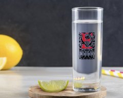 Kişiye Özel Renkli Baskılı Harfli Vodka Bardağı-7