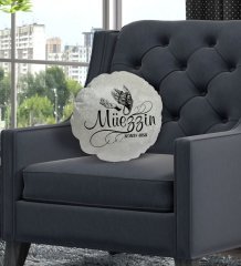 Kişiye Özel İsimli Müezzin Tasarımlı Dekoratif Kırlent Yastık-2
