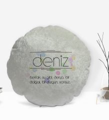 Kişiye Özel İsimli Anlamlı Dekoratif Kırlent Yastık-2