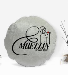 Kişiye Özel İsimli Müezzin Tasarımlı Dekoratif Kırlent Yastık-1