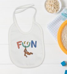 BK Kids Fun Tasarımlı Bebek Mama Önlüğü - Model 1