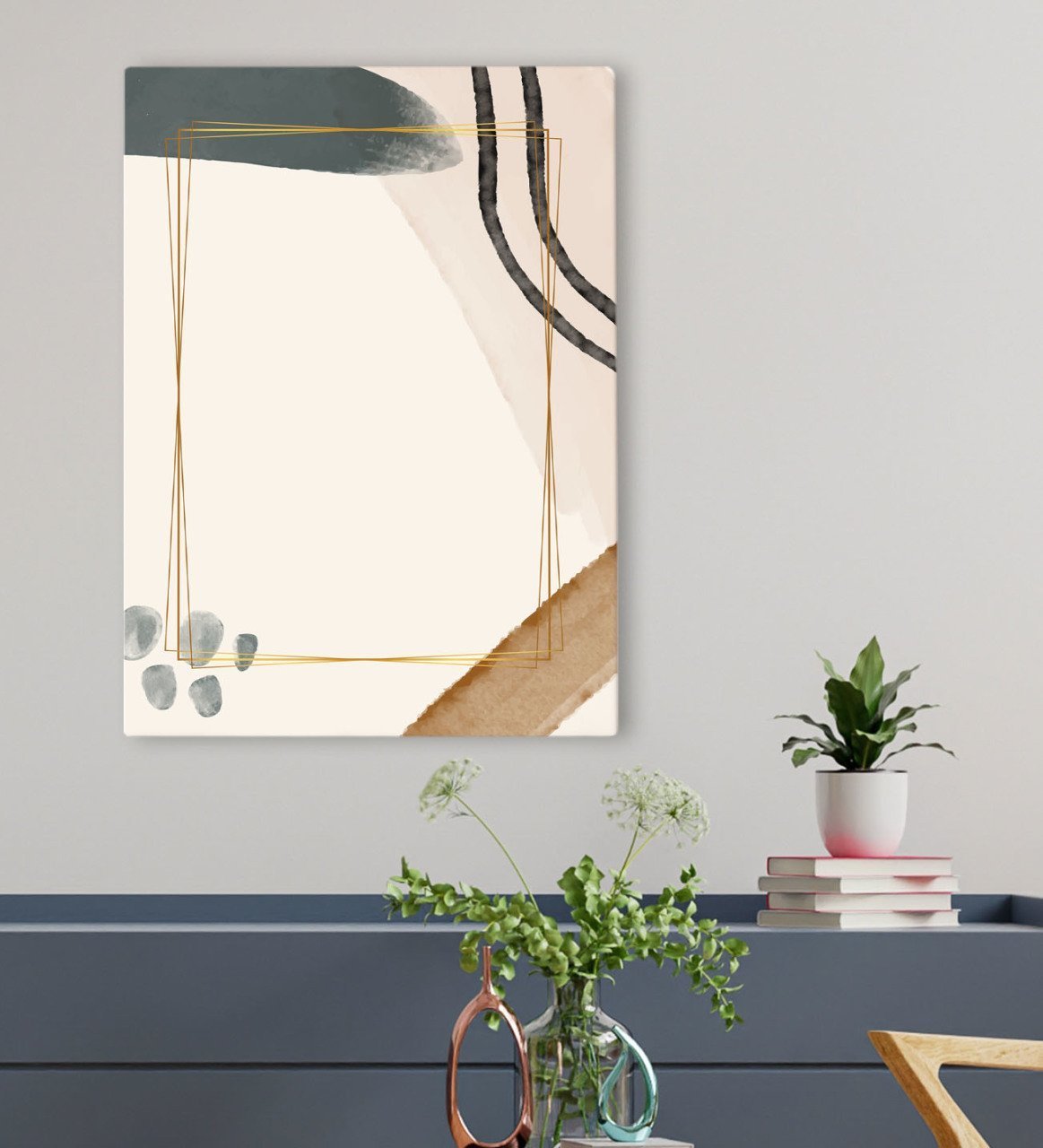BK Gift Otel Odası Konseptli Kanvas Tablo 50x70cm-25