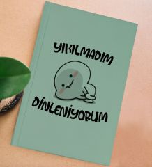 BK Gift Sert Kapaklı Su Yeşili Lastikli Defter , Arkadaşa Hediye, Yeni İş Hediyesi, Doğum Günü Hediyesi-1