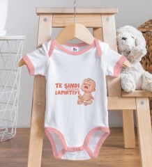 BK Kids Te Şindi Koparacam Tasarımlı Pembe Bebek Body Zıbın-1