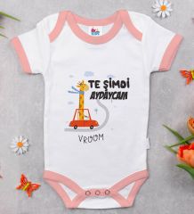 BK Kids Te Şimdi Tasarımlı Pembe Bebek Body Zıbın-1