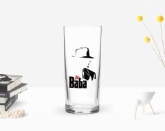 BK Home Renkli Baskılı Godfather Baba Tasarımlı Rakı Bardağı-16