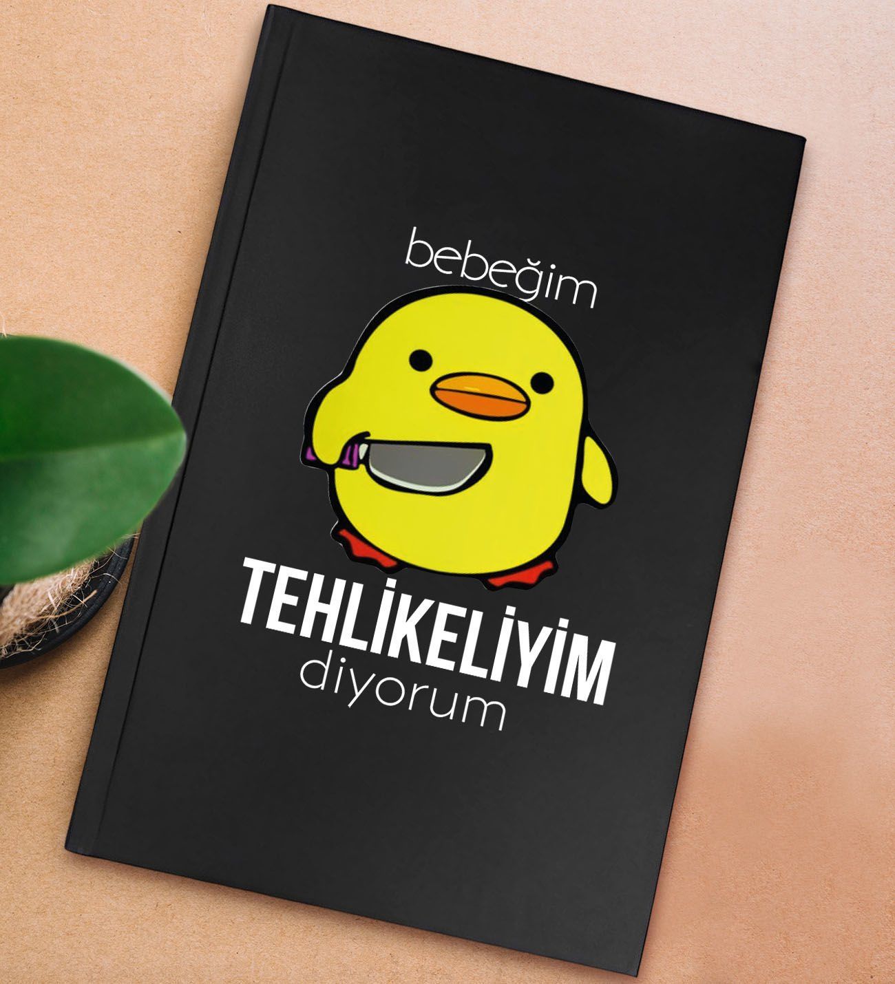 BK Gift Sert Kapaklı Siyah Lastikli Defter , Arkadaşa Hediye, Yeni İş Hediyesi, Doğum Günü Hediyesi-14