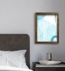 BK Gift Otel Odası Konseptli Doğal Masif Ahşap Çerçeveli Tablo 30x40cm-29