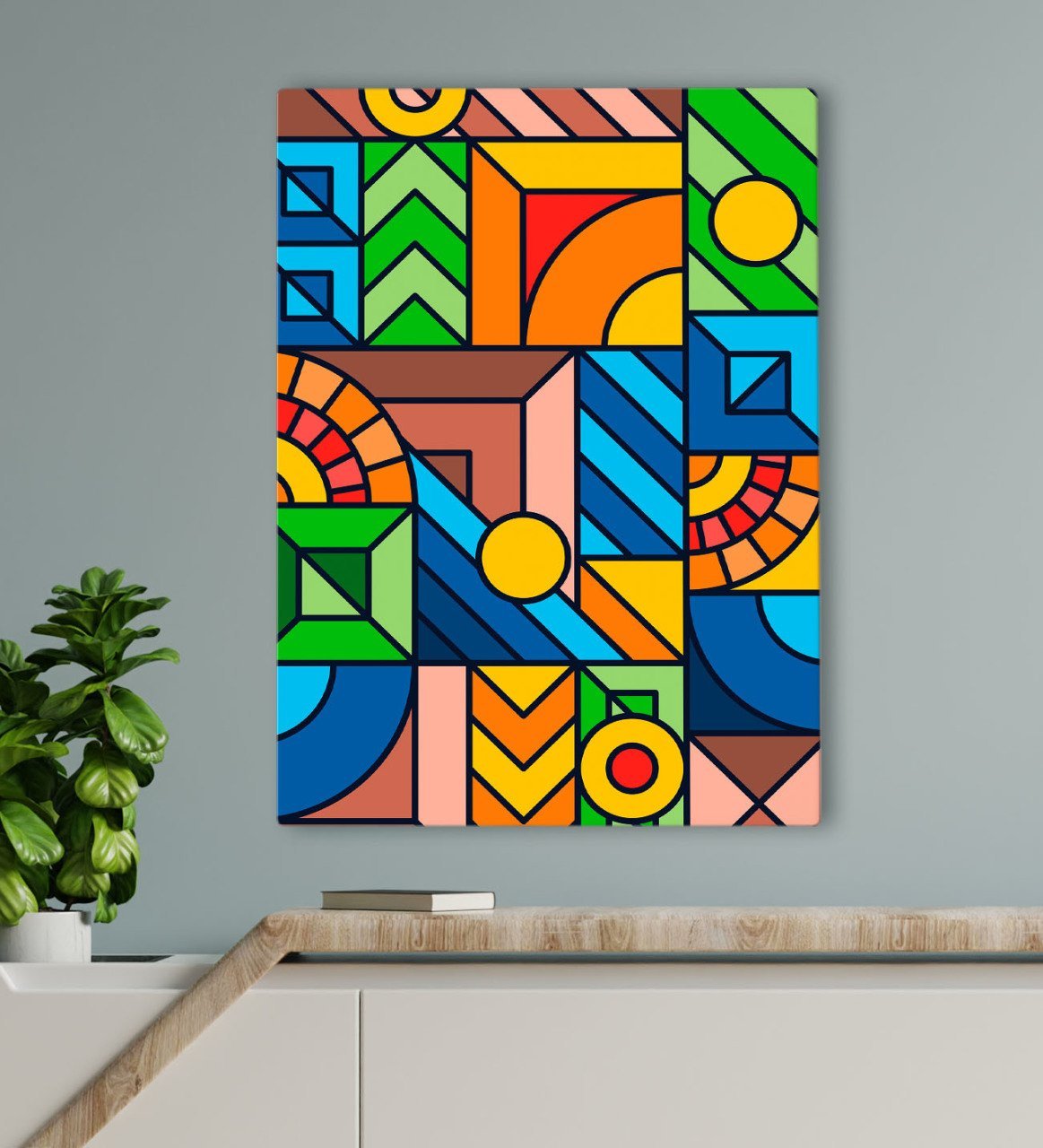 BK Gift Otel Odası Konseptli Kanvas Tablo 70x100cm-23