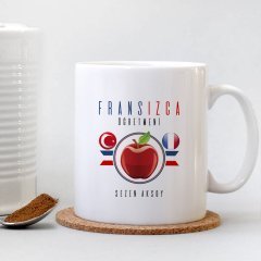 Kişiye Özel Mesleki Fransızca Öğretmeni Beyaz Kupa Bardak - 3