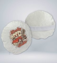 BK Gift Lucky Strike Tasarımlı Yuvarlak Araç Koltuk Yastığı-1