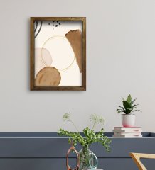 BK Gift Otel Odası Konseptli Doğal Masif Ahşap Çerçeveli Tablo 30x40cm-26