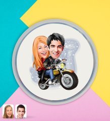 Kişiye Özel Sevgililer Karikatürlü Dev Boy Haribo Minis Kovası (10gx100adet) Model 17