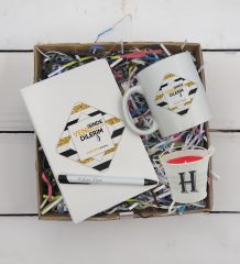 BK Gift Kişiye Özel İsimli Defter Kalem Kupa ve Mini Kovada Kokulu Mum Hediye Seti-12, Arkadaşa Hediye, Sevgiliye Hediye, Yeni İş Hediyesi