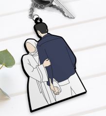 BK Gift Sevgili Temalı Ahşap Anahtarlık-6, Sevgililer Günü, Sevgiliye Hediye
