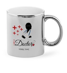 Kişiye Özel Mesleki Doktor Krom Kupa Bardak - 1