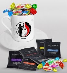 Kişiye Özel Avukat Türk Kahvesi Fincanı Selamlique Karışık Türk Kahvesi ve Haribo Şeker Hediye Seti-14