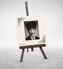 Kişiye Özel Atatürk Tasarımlı Şovaleli Doğal Taş - 2