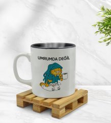 Bk Gift Umrumda Değil Tasarımlı İçi Siyah Renkli Kupa Bardak Model 1