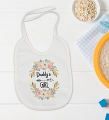 BK Kids Daddy's Girl Tasarımlı Bebek Mama Önlüğü - Model 1