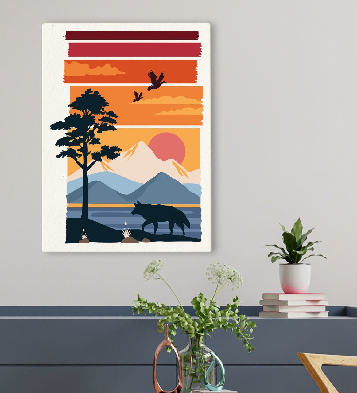 BK Gift Otel Odası Konseptli Kanvas Tablo 50x70cm-21