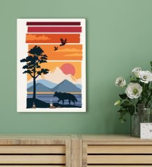 BK Gift Otel Odası Konseptli Kanvas Tablo 30x50cm-21