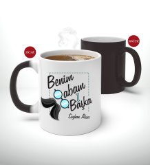 Kişiye Özel Babalar Günü Hediyesi Benim Babam 1 Başka Tasarımlı Sihirli Kupa Bardak-1