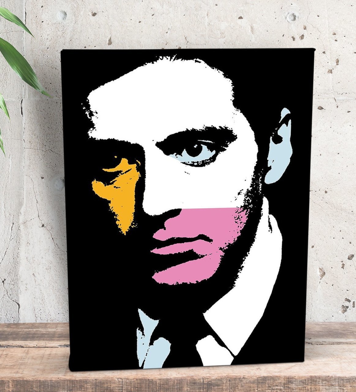 BK Gift Al Pacino Pop Art Tasarımlı Dekoratif Mini Kanvas Tablo 15x20cm-1